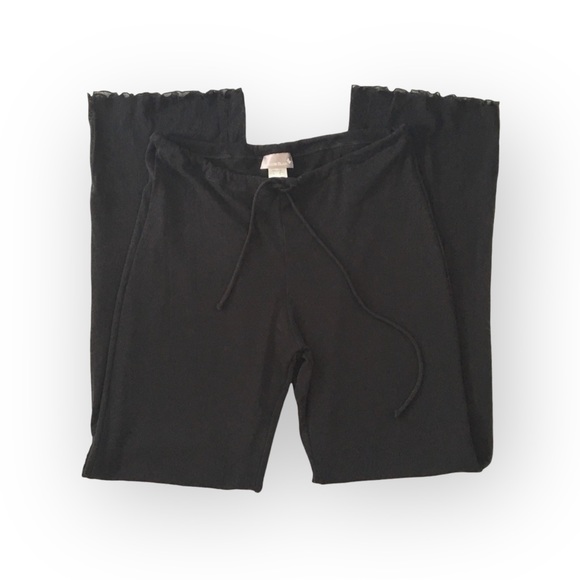 new Papillon Blanc 🝮 Semi Sheer Comfy Lounge Pant 🝮 Versatile Evening 🝮 Black - Picture 3 of 16